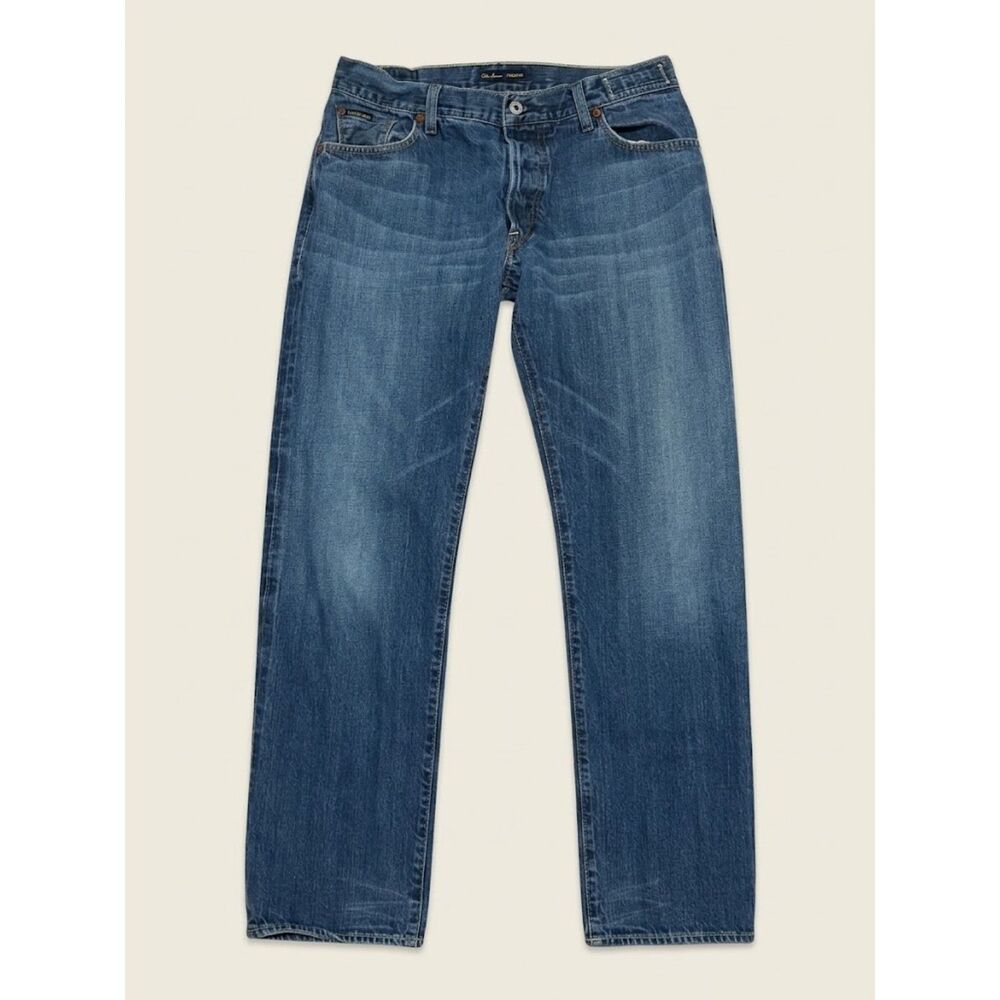 Y2K Guess Jeans Premium Lot XX Mens 34x32 Medium Wash Straight Leg Vintage Denim
